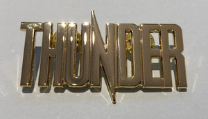 2020 Thunder Gold Metal Logo Badge